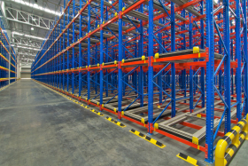 Pallet Racking allowing for a Push Back system