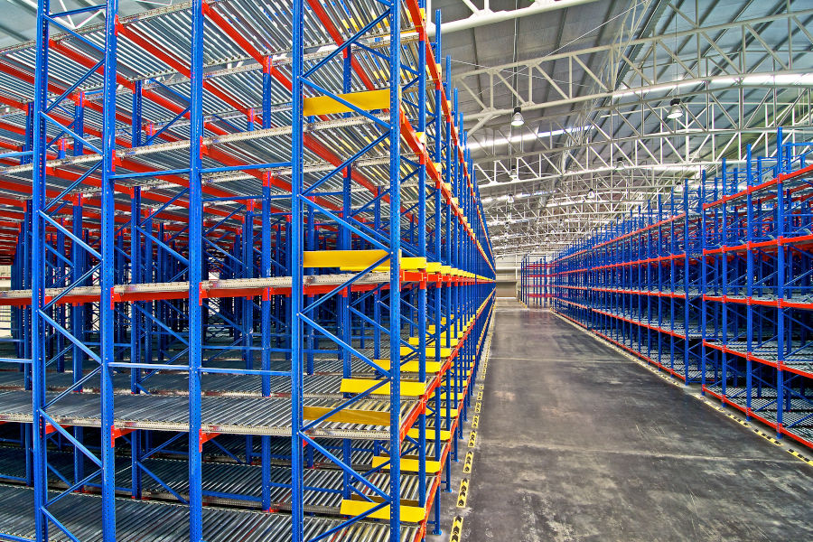 Pallet Racking allowing for a Pallet Flow system